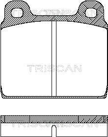 TRISCAN stabdžių trinkelių rinkinys, diskinis stabdys 8110 10203
