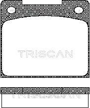 TRISCAN stabdžių trinkelių rinkinys, diskinis stabdys 8110 10424
