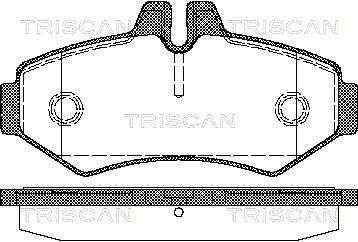 TRISCAN stabdžių trinkelių rinkinys, diskinis stabdys 8110 10515