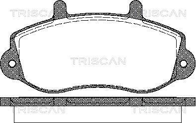 TRISCAN stabdžių trinkelių rinkinys, diskinis stabdys 8110 10526