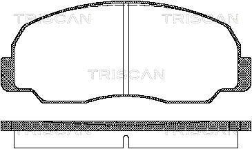 TRISCAN Комплект тормозных колодок, дисковый тормоз 8110 10834