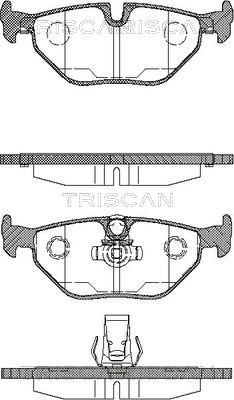 TRISCAN stabdžių trinkelių rinkinys, diskinis stabdys 8110 11003