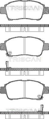 TRISCAN Комплект тормозных колодок, дисковый тормоз 8110 13019