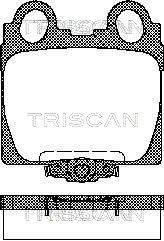 TRISCAN stabdžių trinkelių rinkinys, diskinis stabdys 8110 13042