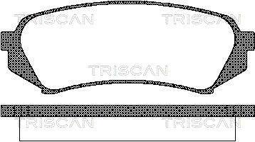 TRISCAN Комплект тормозных колодок, дисковый тормоз 8110 13049