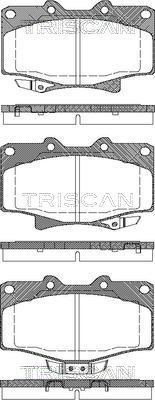 TRISCAN Комплект тормозных колодок, дисковый тормоз 8110 13052