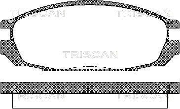 TRISCAN stabdžių trinkelių rinkinys, diskinis stabdys 8110 14010