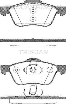 TRISCAN stabdžių trinkelių rinkinys, diskinis stabdys 8110 14019