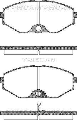 TRISCAN stabdžių trinkelių rinkinys, diskinis stabdys 8110 14037