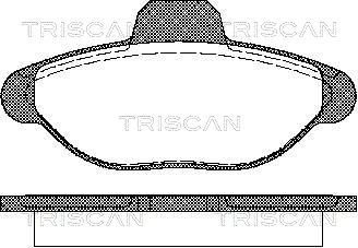 TRISCAN stabdžių trinkelių rinkinys, diskinis stabdys 8110 15001