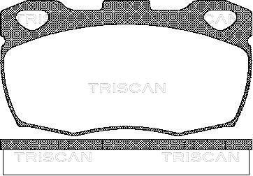 TRISCAN Комплект тормозных колодок, дисковый тормоз 8110 17003