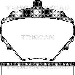 TRISCAN stabdžių trinkelių rinkinys, diskinis stabdys 8110 17004