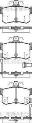 TRISCAN Комплект тормозных колодок, дисковый тормоз 8110 17011
