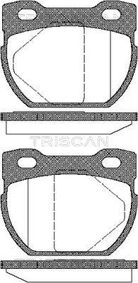 TRISCAN Комплект тормозных колодок, дисковый тормоз 8110 17013