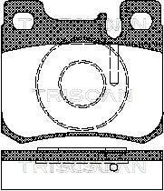 TRISCAN Комплект тормозных колодок, дисковый тормоз 8110 23006