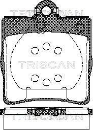 TRISCAN stabdžių trinkelių rinkinys, diskinis stabdys 8110 23018