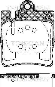 TRISCAN Комплект тормозных колодок, дисковый тормоз 8110 23019