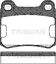 TRISCAN Комплект тормозных колодок, дисковый тормоз 8110 23115