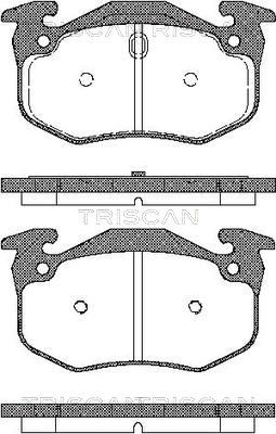 TRISCAN Комплект тормозных колодок, дисковый тормоз 8110 25001