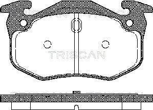 TRISCAN Комплект тормозных колодок, дисковый тормоз 8110 25018