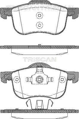 TRISCAN Комплект тормозных колодок, дисковый тормоз 8110 27003