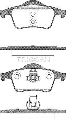 TRISCAN stabdžių trinkelių rinkinys, diskinis stabdys 8110 27004