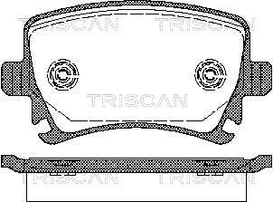 TRISCAN stabdžių trinkelių rinkinys, diskinis stabdys 8110 29052