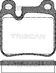 TRISCAN Комплект тормозных колодок, дисковый тормоз 8110 29161