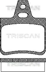 TRISCAN stabdžių trinkelių rinkinys, diskinis stabdys 8110 38933