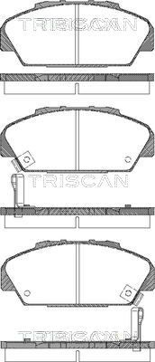 TRISCAN stabdžių trinkelių rinkinys, diskinis stabdys 8110 40001