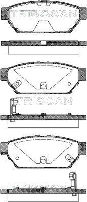 TRISCAN Комплект тормозных колодок, дисковый тормоз 8110 42005