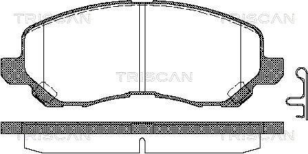 TRISCAN Комплект тормозных колодок, дисковый тормоз 8110 42019