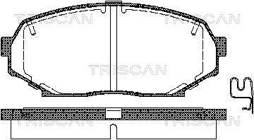 TRISCAN Комплект тормозных колодок, дисковый тормоз 8110 50016