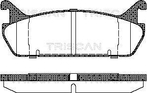 TRISCAN Комплект тормозных колодок, дисковый тормоз 8110 50020