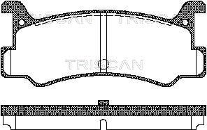 TRISCAN stabdžių trinkelių rinkinys, diskinis stabdys 8110 50880