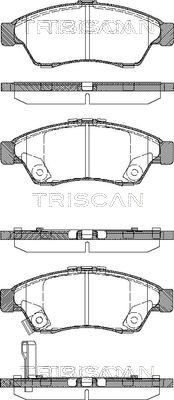 TRISCAN stabdžių trinkelių rinkinys, diskinis stabdys 8110 69010