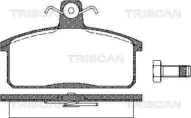 TRISCAN stabdžių trinkelių rinkinys, diskinis stabdys 8110 69013