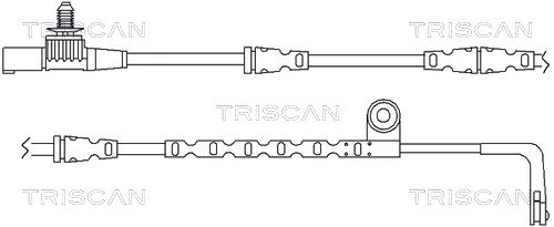 TRISCAN Сигнализатор, износ тормозных колодок 8115 17012