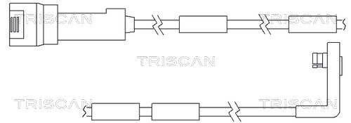 TRISCAN Сигнализатор, износ тормозных колодок 8115 24008