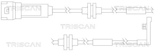 TRISCAN Сигнализатор, износ тормозных колодок 8115 24014