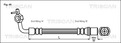 TRISCAN Тормозной шланг 8150 13120