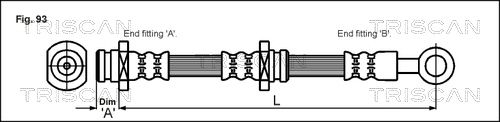 TRISCAN Тормозной шланг 8150 69103