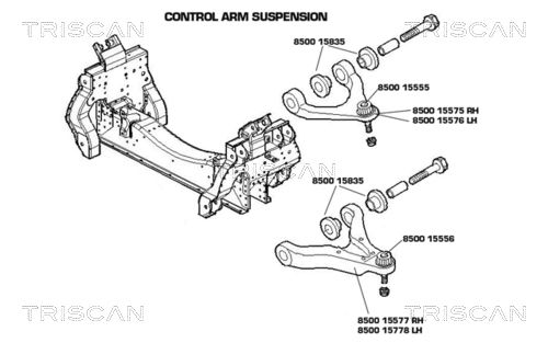 TRISCAN atramos/vairo trauklė 8500 15555