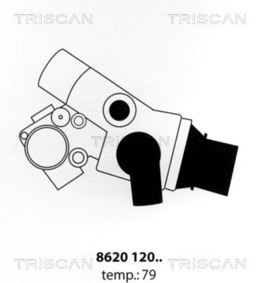 TRISCAN Термостат, охлаждающая жидкость 8620 12079