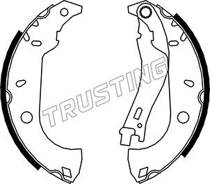 TRUSTING Комплект тормозных колодок 034.091