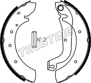 TRUSTING Комплект тормозных колодок 034.092