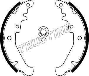 TRUSTING Комплект тормозных колодок 034.102