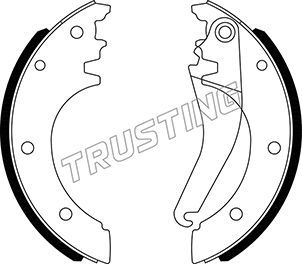 TRUSTING Комплект тормозных колодок 034.123