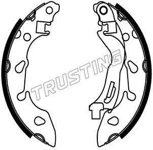 TRUSTING Комплект тормозных колодок 034.125