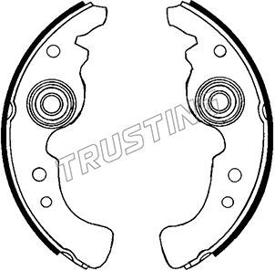 TRUSTING Комплект тормозных колодок 037.013